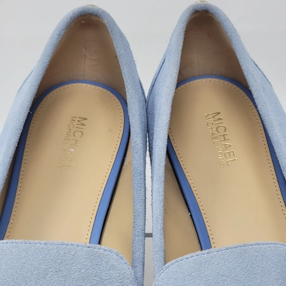 MICHAEL Michael Kors Women's Lennon Slip On Loafer Espadrille Blue Size 10 New